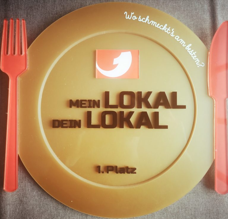 Siegerteller „Mein Lokal Dein Lokal“, 1. Platz